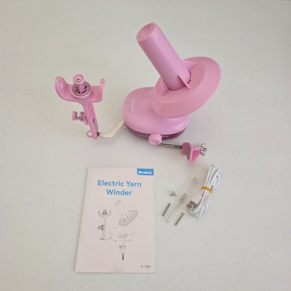 Etcokei Electric Yarn Winder NEW Automatic Yarn Ball/Cake Winder Stepless Speed - Picture 3 of 15
